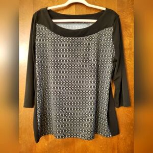 Notations Long Sleeve Women's Large Tee